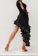 latin ballroom dance skirt