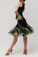 Latin blouse with two-tone fringe