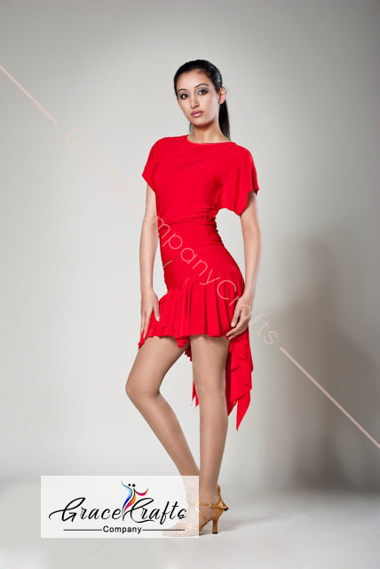 red latin skirt