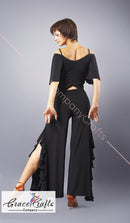 Argentine tango trousers with side slits