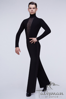 Men's tight-fitting golf for dancing, elastic guipure insert