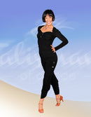 Draped trousers for dancing. Women's trousers for Argentine tango. Dancing clothes.