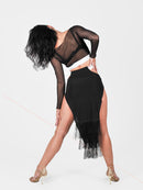 Ballroom Dance Blouse Mesh