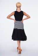 Tango blouse with striped print