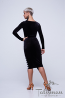 latin ballroom skirt