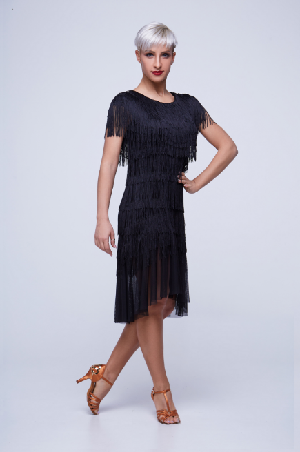 dress with fringes