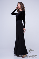 Long black skirt for dancing, long skirt, long maxi skirt, black dance skirt, maxi skirt