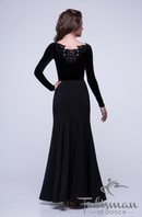 Long black skirt for dancing, long skirt, long maxi skirt, black dance skirt, maxi skirt