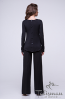 Buttoned dance blouse