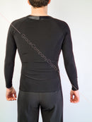 Black dance shirt. Men's dance shirt. Dancing clothes