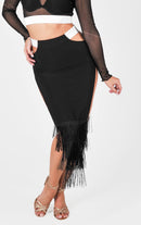 fringe dance skirt