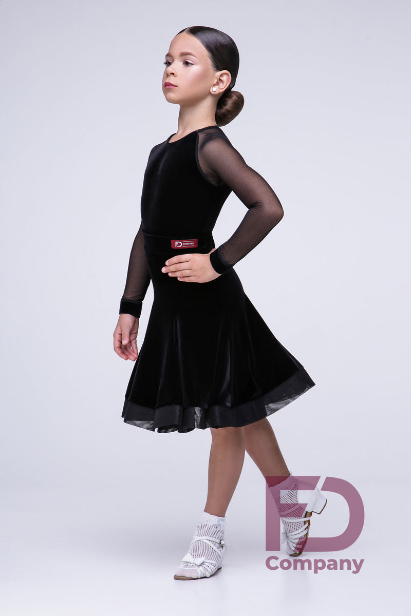 Dance dress for performances in ballroom and sports programs