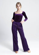 Long Sleeve Velvet Bodysuit