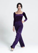 Long Sleeve Velvet Bodysuit