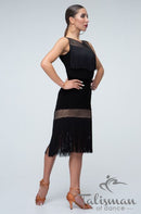 fringe ballroom skirt