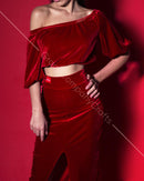 Red Velvet Dance Top