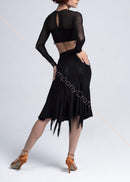 fringe ballroom skirt
