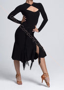 fringe ballroom skirt