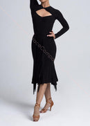 fringe ballroom skirt