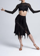 Mesh Fringed Short Top