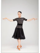 Ballroom dance dress, supplex gloves included