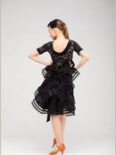 Ballroom dance dress, supplex gloves included