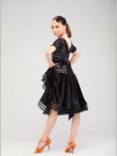 Ballroom dance dress, supplex gloves included