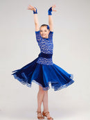 Ballroom dance dress, supplex gloves included