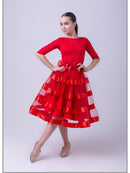 Lush dress for ballroom and sports dance