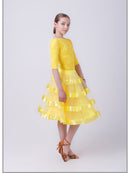 Lush dress for ballroom and sports dance