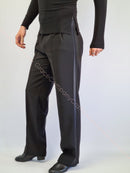 Black dance shirt. Men's dance shirt. Dancing clothes