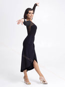 black ballroom skirt