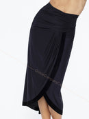 black ballroom skirt