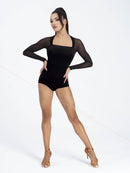 Open back bodysuit with bust cups