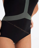 Paneled training bodysuit