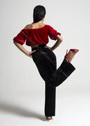 Red Velvet Dance Top