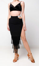 fringe dance skirt