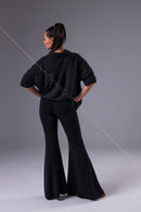 Women's dance pants for the dance floor, flared cut