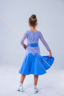 Rating dance dress made of supplex and elastic guipure
