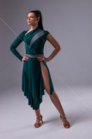 green dance dress