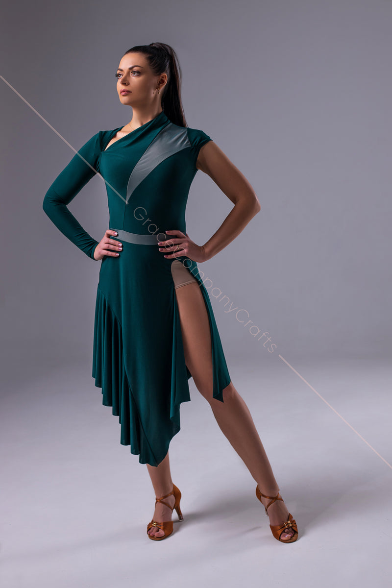 GraceCompanyCrafts Green Dance Dress - Spotlight-Stealing Elegance L / As pictured GraceCompanyCrafts Green Dance Dress - Spotlight-Stealing Elegance L / As pictured