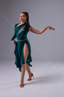 green dance dress