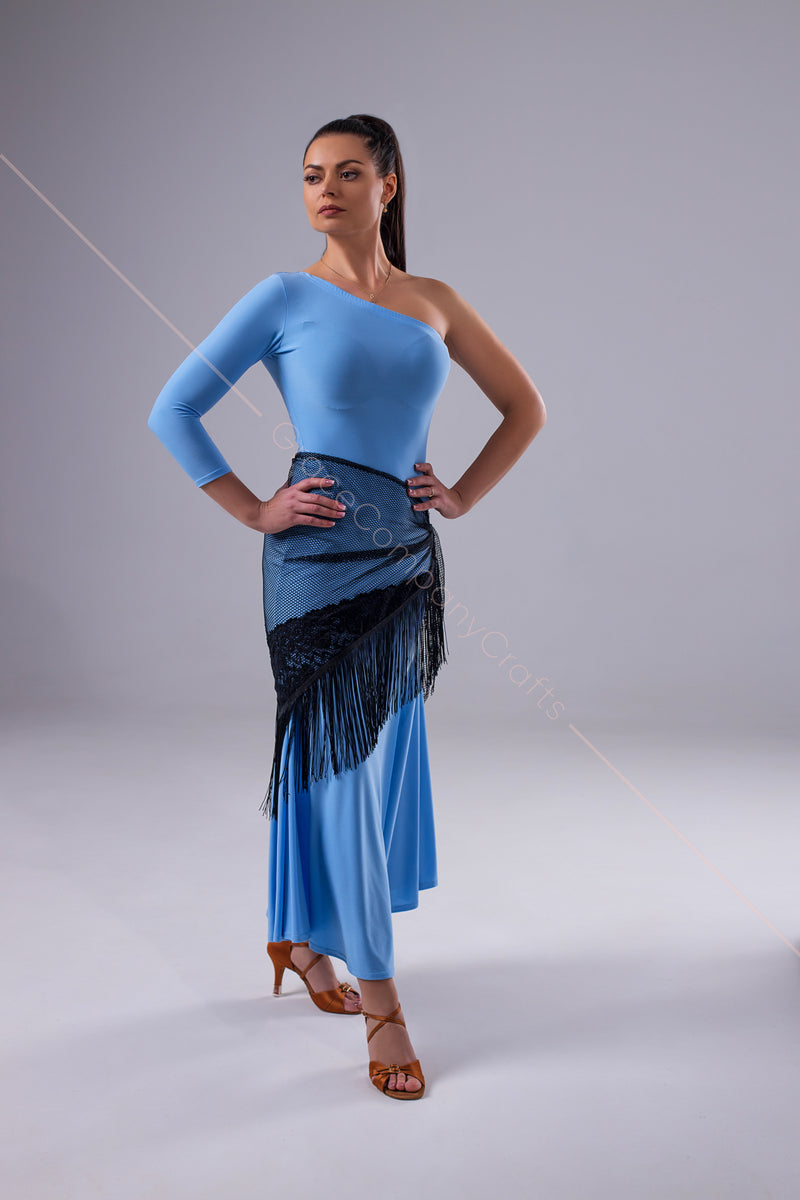 light blue dance dress