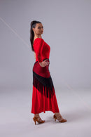 red tango dress