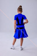 Rating dress for ballroom dances from supplex, inserts from velor