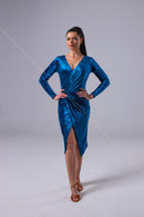 royal blue dance dress