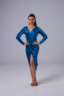 royal blue dance dress