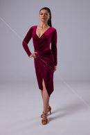 velvet pencil dress