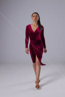 velvet pencil dress