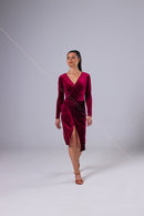 velvet pencil dress